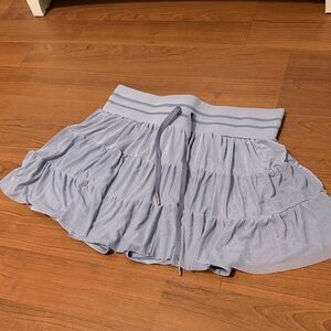 Light Blue Tiered Skirt